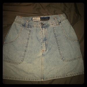 Vintage express bleus high waist skirt